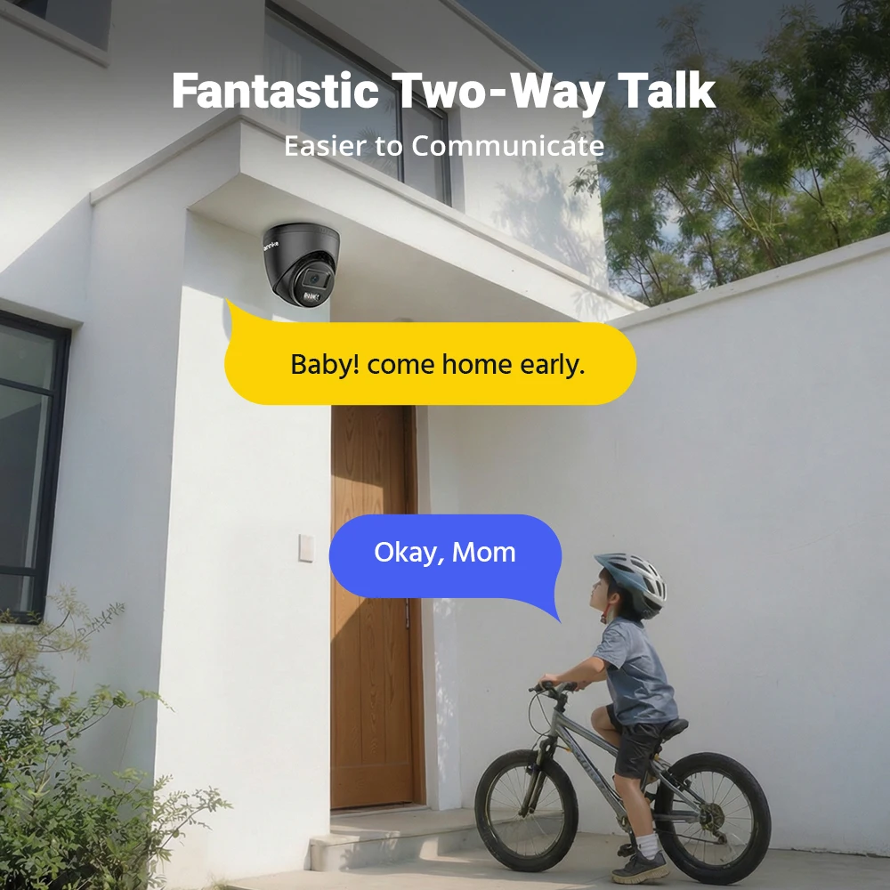 Annke AC500 3K IR Ultra HD IP PoE Camera Dual Light Outdoor PoE Security Camera Human Vehicle Detection Built-in Microphone