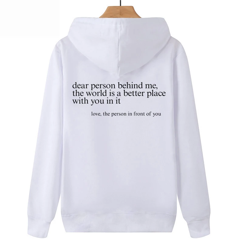 

Dear Person Behind Me Hoodie Aesthetic Be Kind Sweatshirt Mental Health Awareness Hoodies Unisex Hooded Sweatshirts Casual Tops