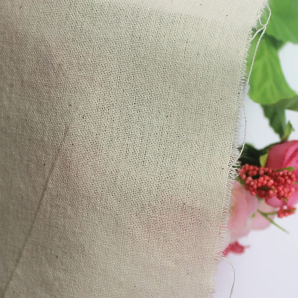 60g 115g 140g   Plain Original natural 100% Gray cloth cotton fabric DIY sewing matiral Crafts Decoration