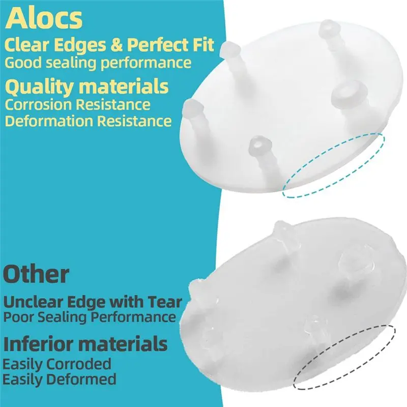 

AB09 Replacement for Vormax Toilet Tank Silicone Flapper Seal Gasket 3Inch for 7381424-100.0070A (2 Pack)