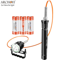 ARCHON DH30 II /WH36 II Canister Diving Light Scuba Dive Light 3* LEDs 3600lm Torch Underwater 100M photography video fill lamp