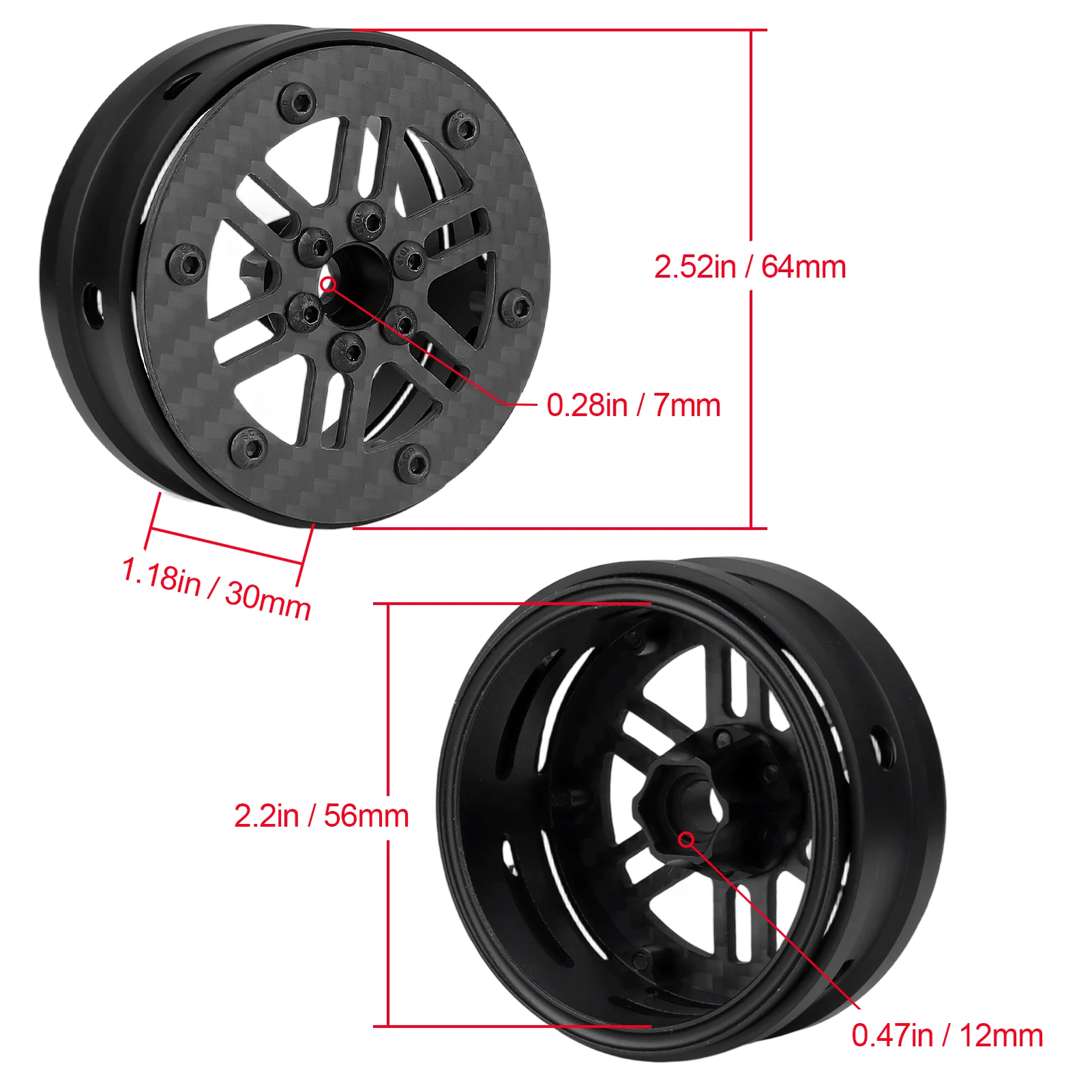 HobbyPark Roda Beadlock Serat - Wheel Rim Rc ulasan dan harga