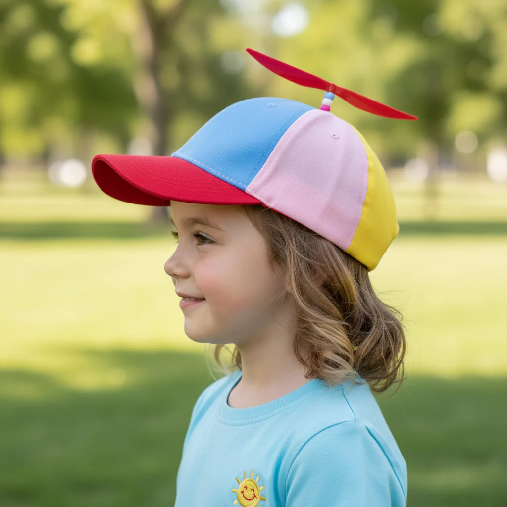 Casual Rainbow Baseball Cap Bamboo Dragonfly Helicopter Propeller Snapback Hat Funny Sun Cap Boys Girls