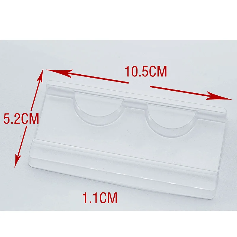 50pcs Eyelash Packaging Box Wholesale Lashes Boxes Empty Eyelash Package Case 8-25mm Lashes Rectangle Box Support Custom Logo