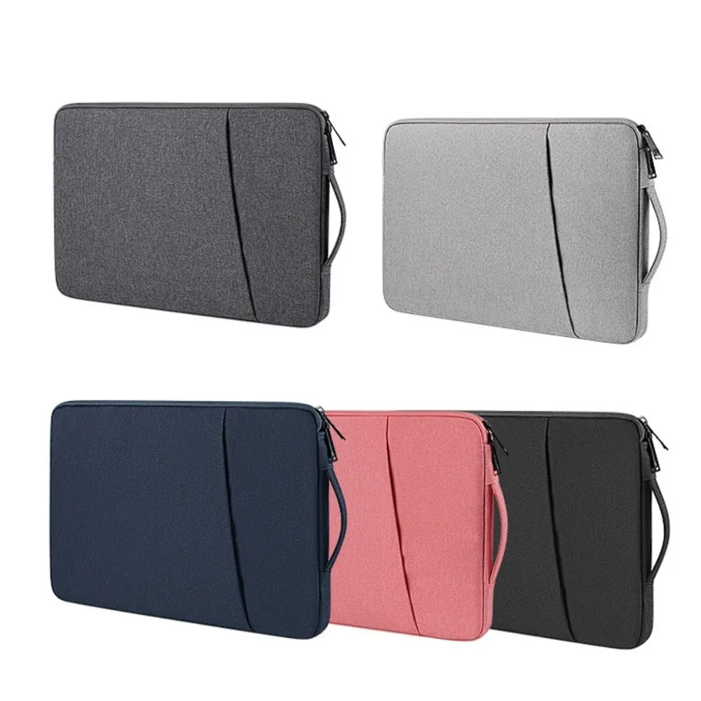 مع مقبض حقائب كمبيوتر محمول محمولة مقاومة للماء وخفيفة الوزن حقيبة كمبيوتر محمول بسحاب مزدوج مادة ناعمة حقيبة كمبيوتر محمول للنساء #6