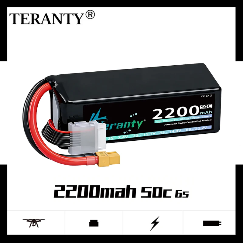 Batería LiPo GNB 6S 2200mAh 50C para drone FPV - imagen 2