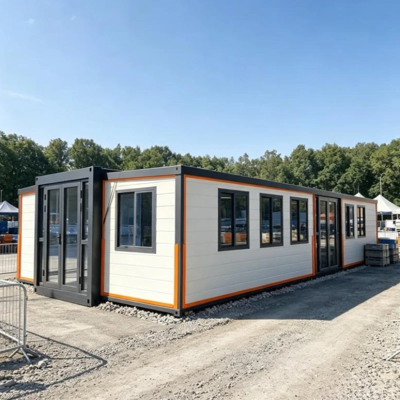 40ft Container House Expandable Luxury Prefabricated 1 2 3 Bedroom Mobile Homes with Durable Steel Frame and Insulated Walls