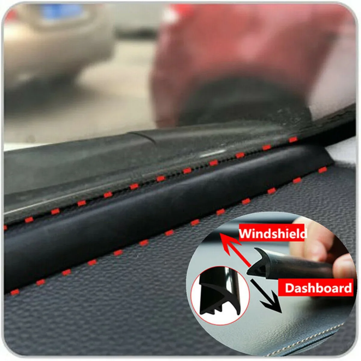 Waterproof Sealing Strips 20mm Dustproof T-Shape Weatherstrip Windproof Black Car Parts.Accessories Rubber Seal