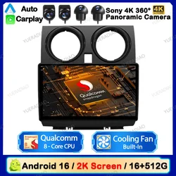 Android 16 Car Radio For Nissan Qashqai J10 Rogue 2005 - 2015 Wireless Carplay Auto Multimedia Video Player WIFI 4G GPS NAVI DSP