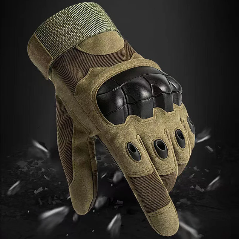 1 par de guantes para deportes al aire libre, guantes militares para fanáticos de la locomotora, guantes tácticos para exteriores, guantes para montar