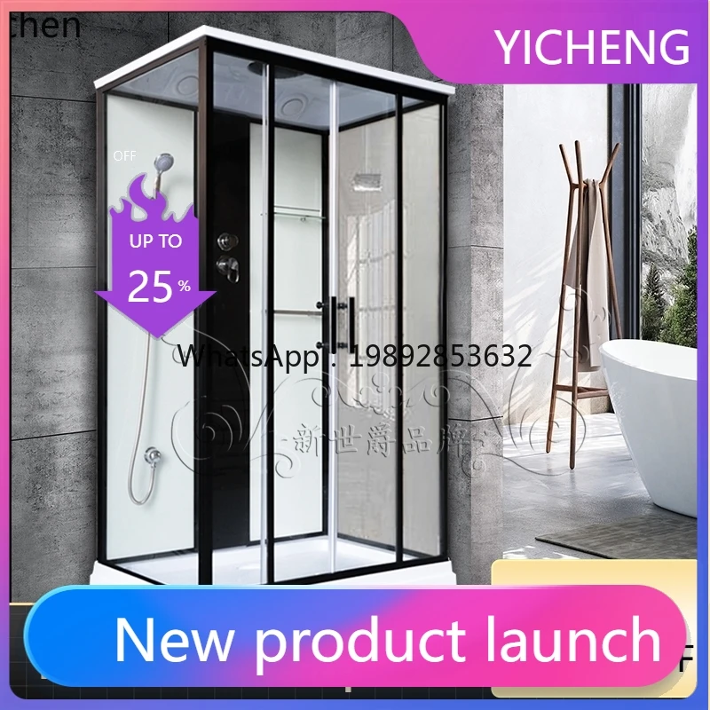 A2-2   rectangular shower room integrated bathroom with steam bath bathroom glass partition household