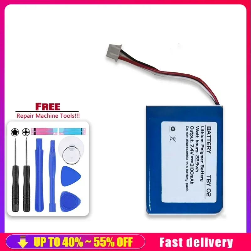 

Bateria Large Capacity Replacement Backup Battery 3100mAh TBY 02 For EMTEK AOR550 AOR600S AOR500s Batteries