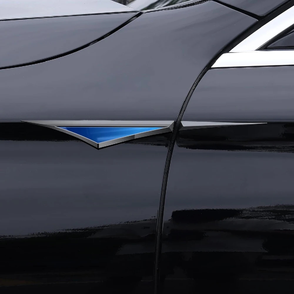 2 Stück 3D Metall Auto-Zubehör Seitentür-Emblem Autoaufkleber Kotflügel-Emblem Abzeichen aus Zinklegierung – Detail 10