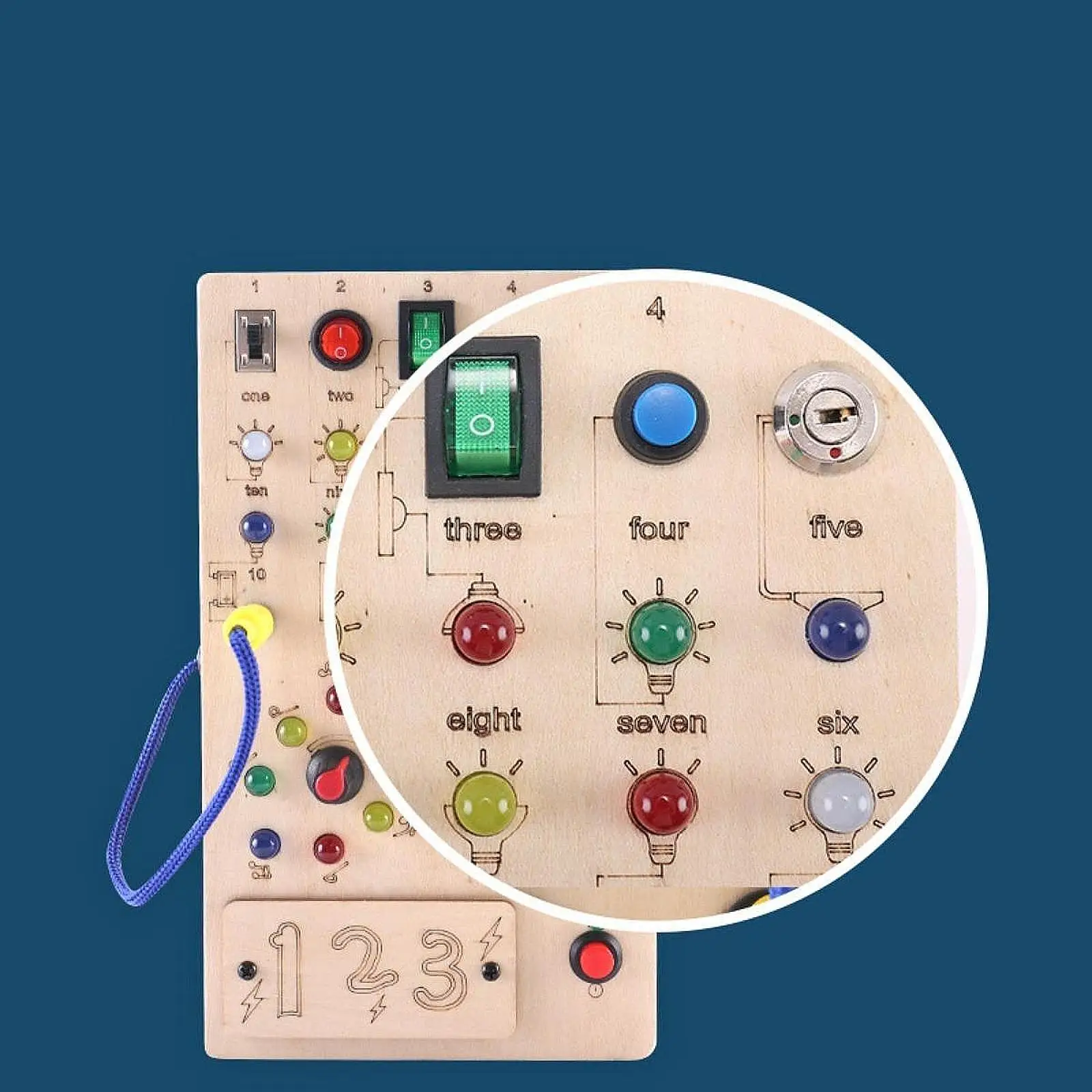 モンテッソーリ ビジーボード モンテッソーリに触発された感覚遊び 1歳以上のお子様向け