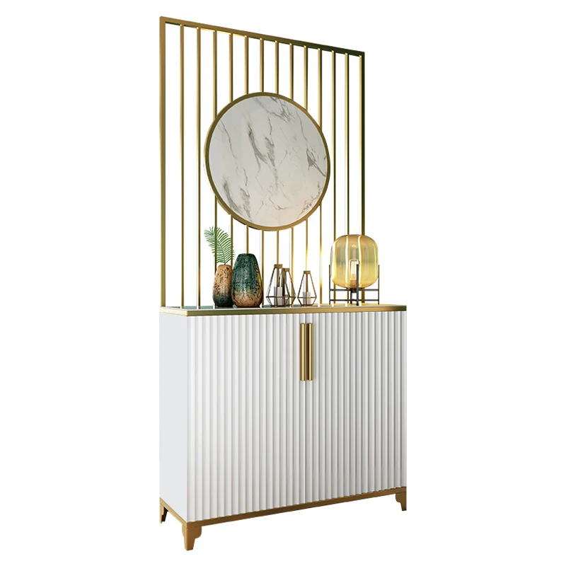 

！@Modern Marble Cabinet Furniture Entry Door Partition Cabinet Living Room Cabinet