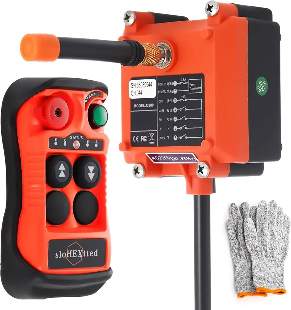 2026 SELL Slohextted 12-24v 2-button Industrial Wireless Overhead Crane Remote Control Crane Parts