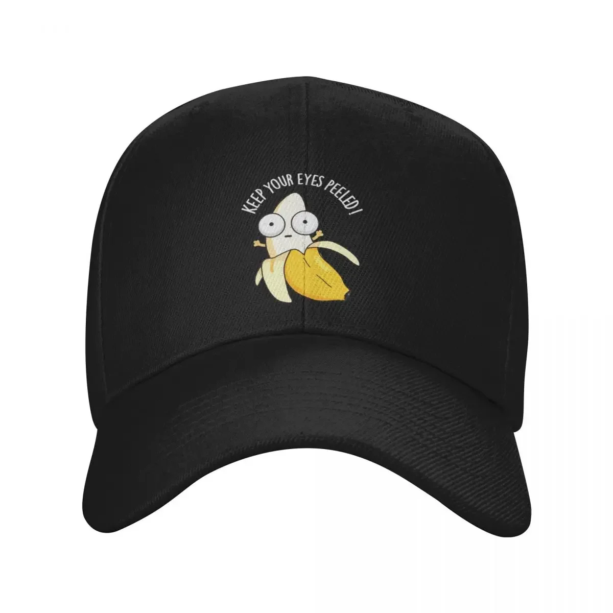 

Keep Your Eyes Peeled Funny Banana Puns (Dark BG) Baseball Cap Trucker Cap Golf Cap sun hat Sports Girl'S Hats Men's