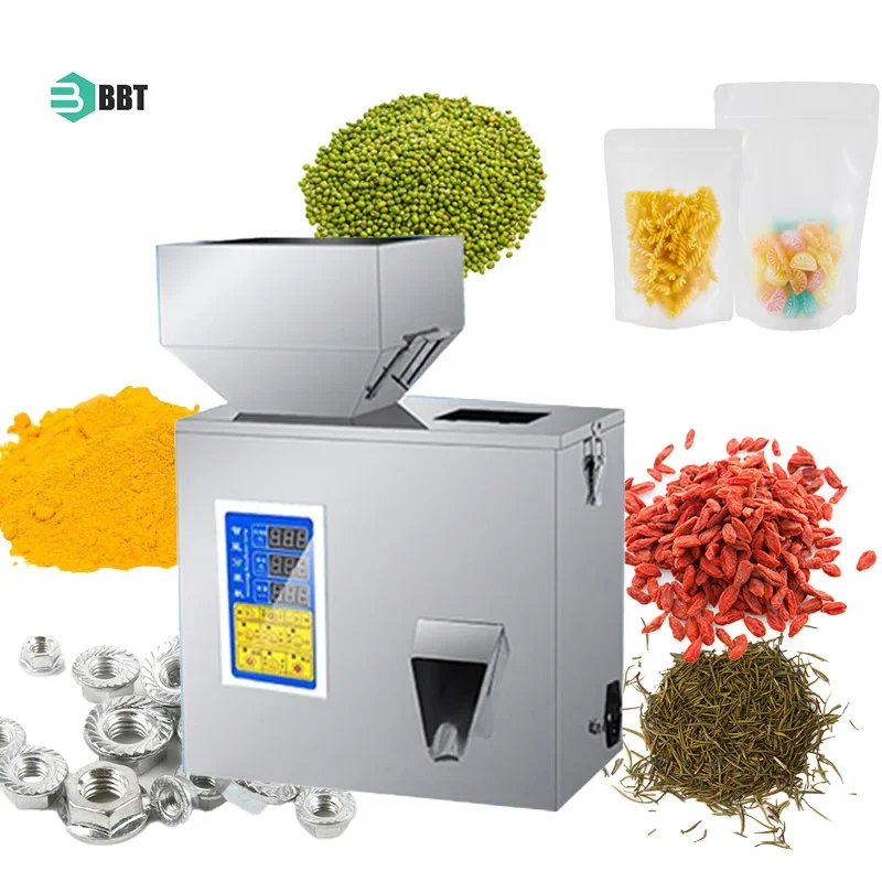 Small Granule Packing Machine Tea Bag Weighing And Packaging Machine Semi Auto Powder Filling Machine