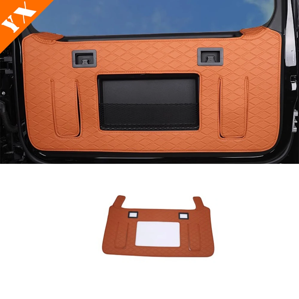 For Haval H9 2024-2026 Accessories Leather Car Tailgate Anti Hit Pad Auto Trunk Protective Pad Decoration Protection Cover 1pcs