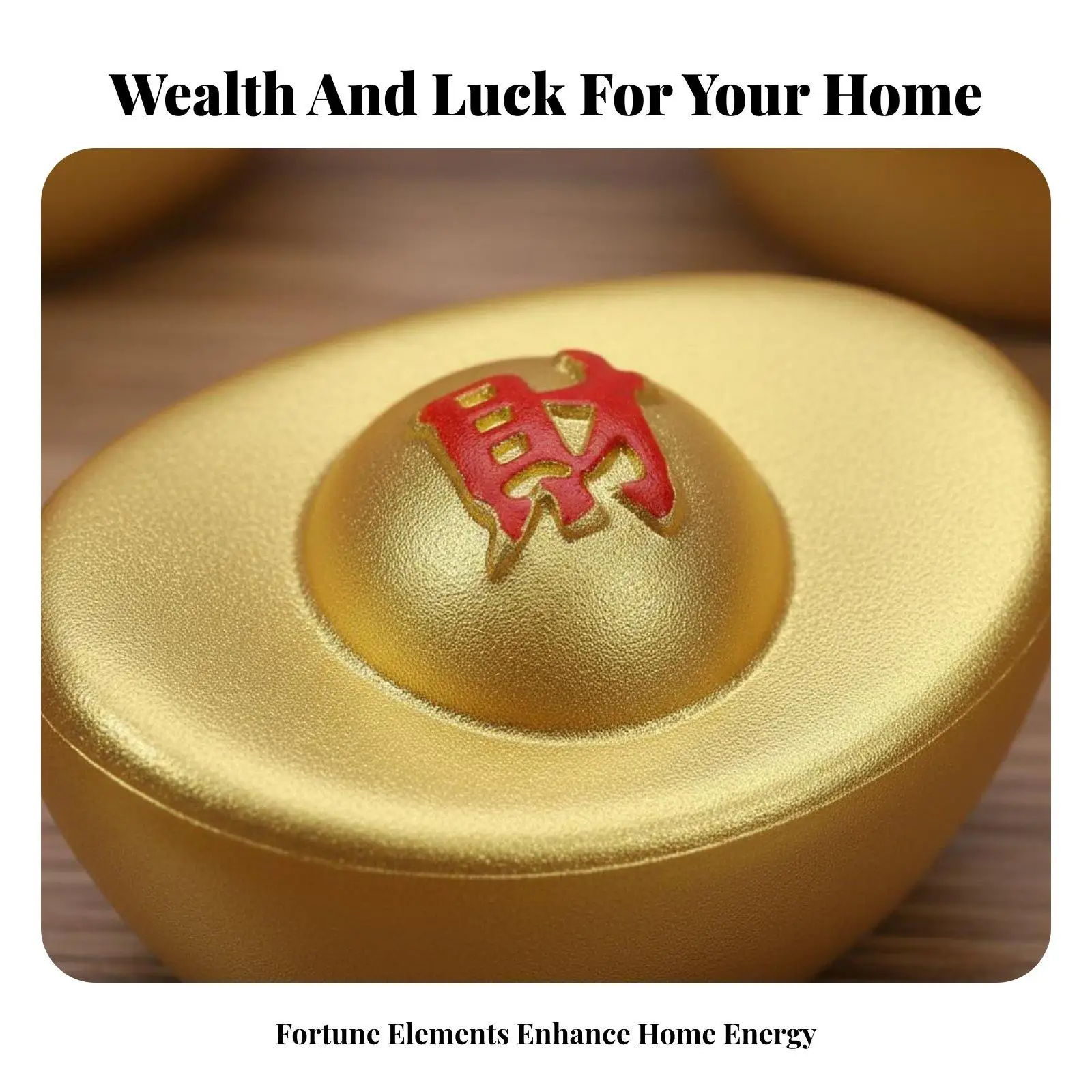 Feng Shui Wealth Attracting Resin Figurine for Office Desk Home Entry Decor