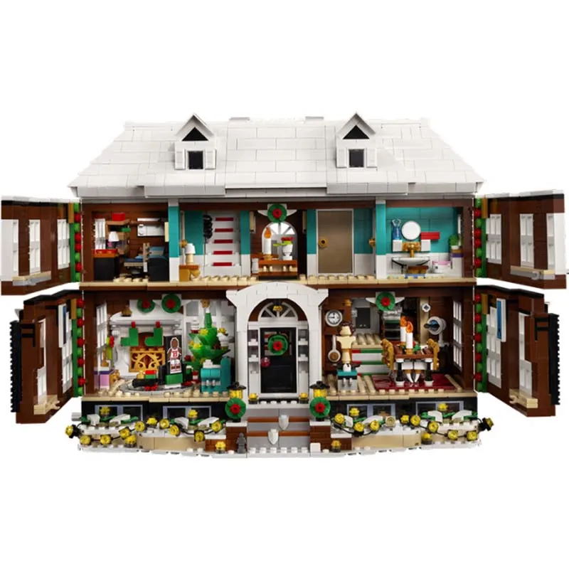 HOT 3955 PCS Home Alone House Model Building Blocks mattoni giocattolo educativo per ragazzo Kid regalo di compleanno di natale compatibile 21330