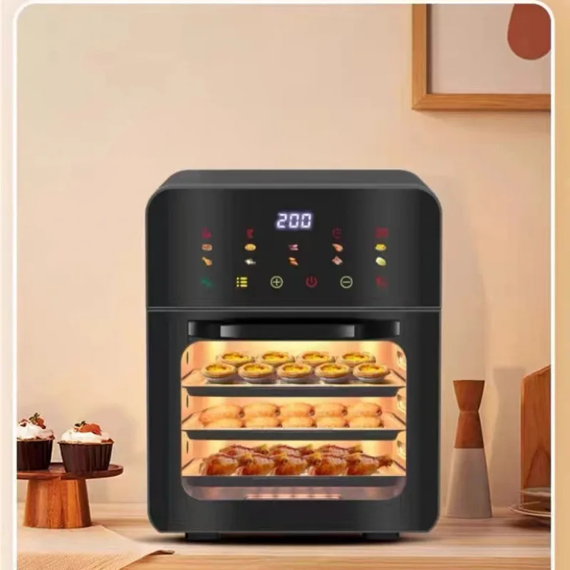 

Suitable for Household air electric fryer visual multi-function intelligent baking integrated 2025 new oven electric oven