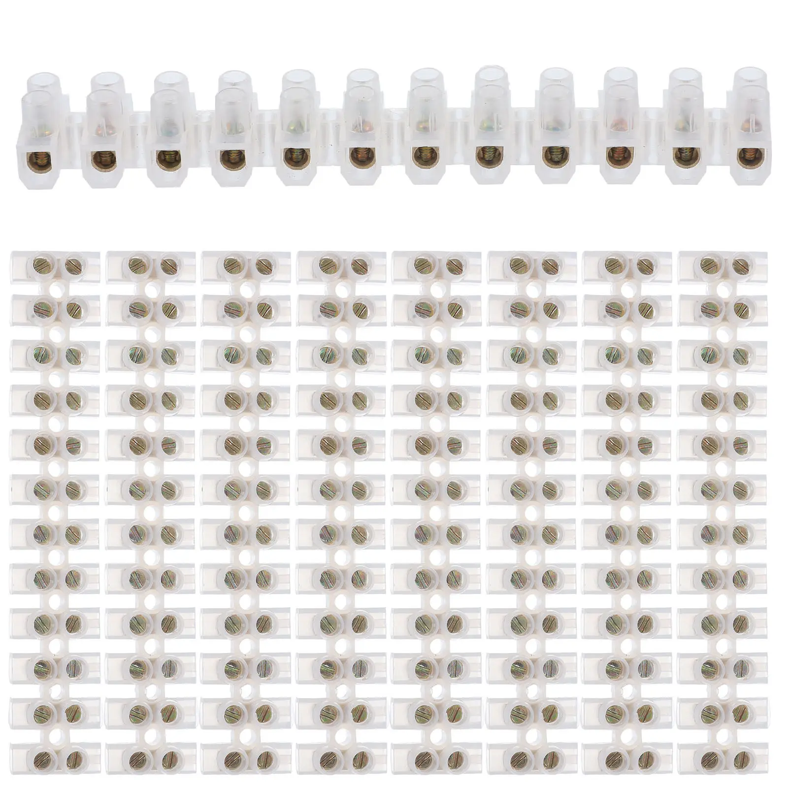 10Pcs U Shape Screw Terminal Block 3A 380V Wiring Terminal Connection Strip Electrical Cable Quick Connector Speaker Connector