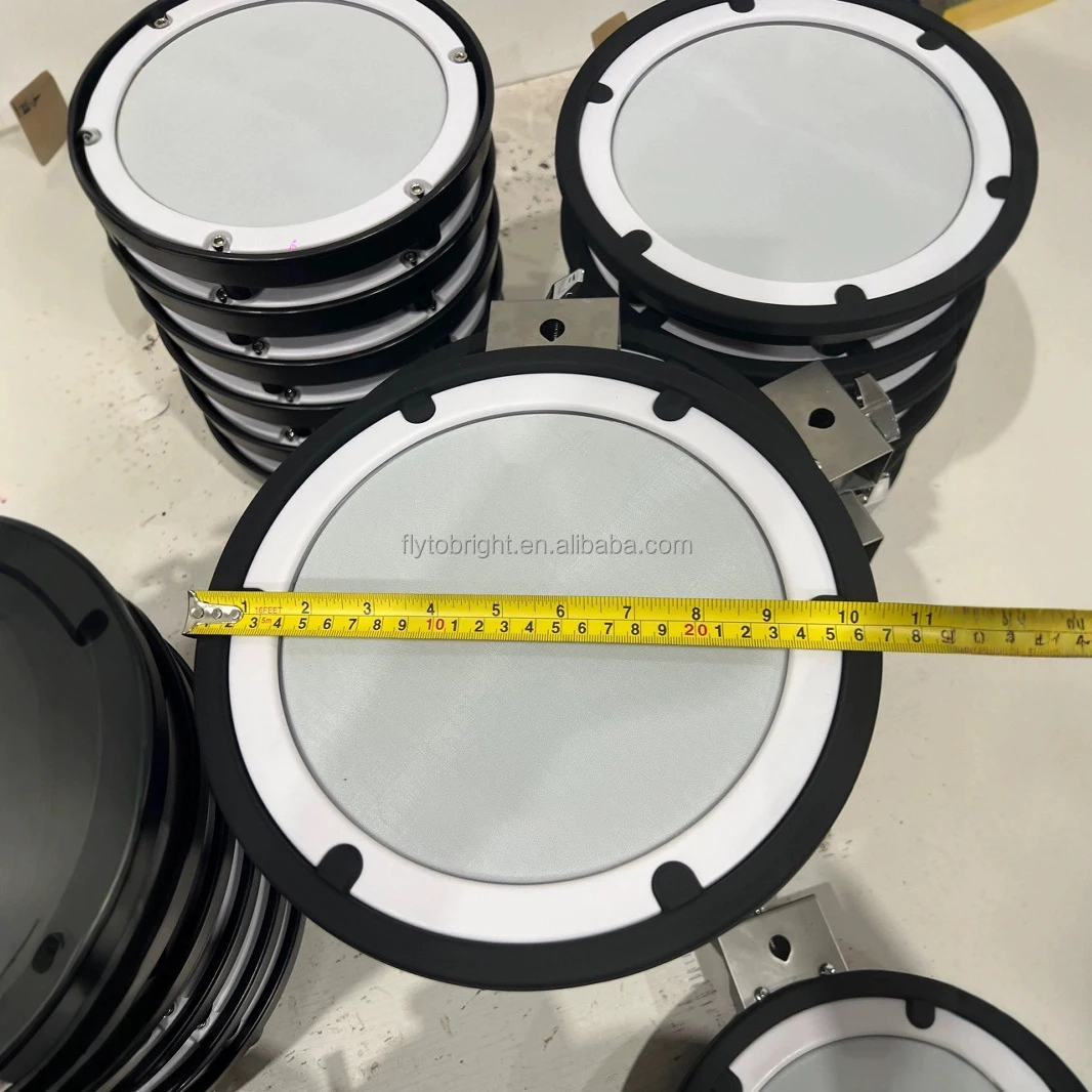 8/10 Inch Electronic Drum Tom Pad Set with Mesh Heads 3 Layer Design Headphone Jack