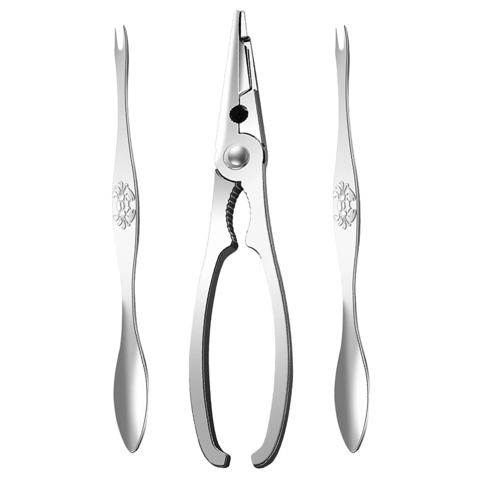 

1Set Crab Claw Cracker Kit Professional Metal Seafood Opening Tools for Crab Boil Party Supplies Dining Utensils