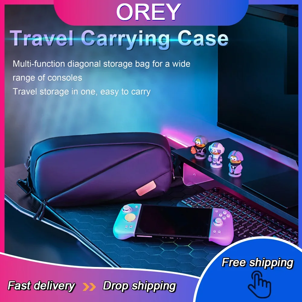 Universal Game Console Messenger Bag- For Switch/ROG AIIy/ROG Ally X/Steam Deck/Steam Deck OLED Handheld Storage Bag Accessories