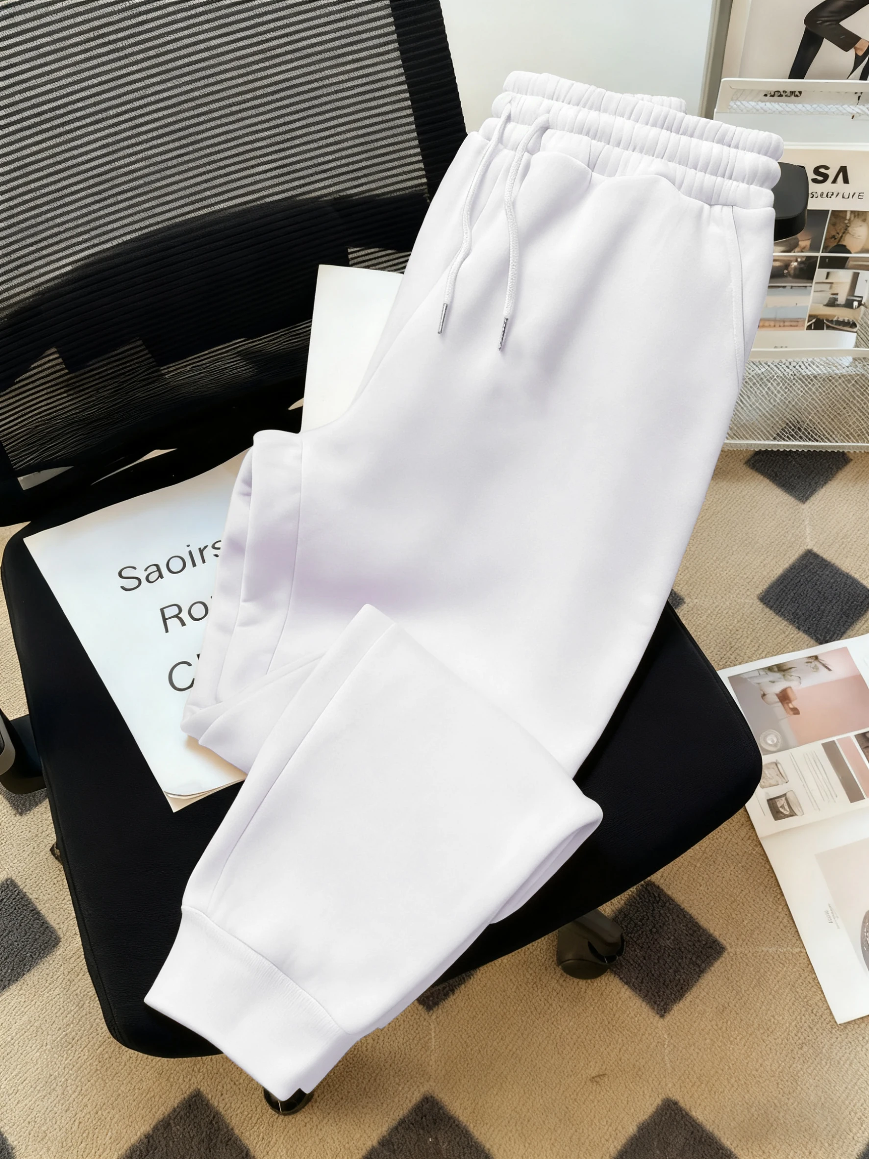 Pantaloni sportivi da uomo Pantaloni da jogging tascabili Pantaloni in pile solido Pantaloni moda Autunno Casual Streetwear Comodi pantaloni multicolori