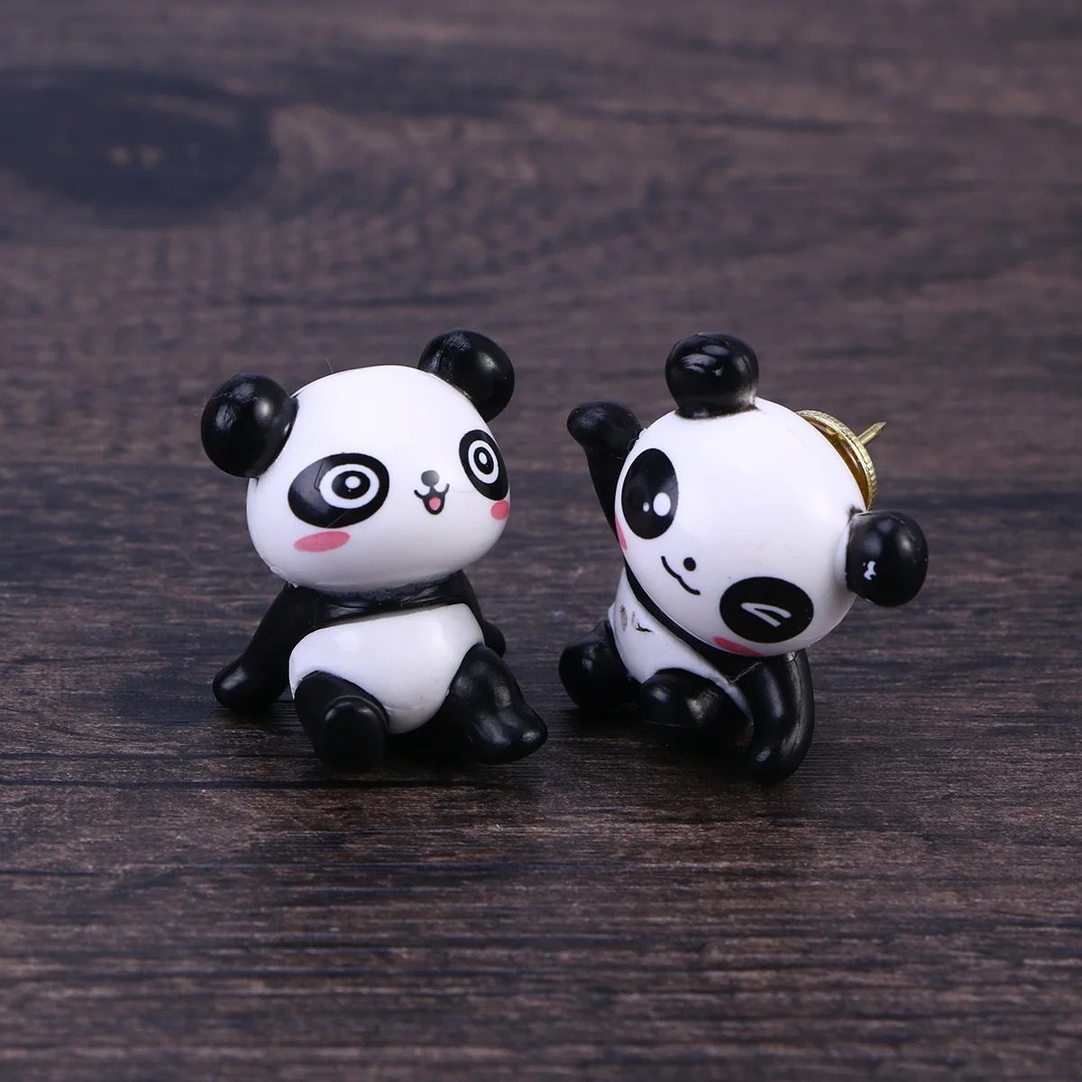 

8 pcs Cute Panda Plastic Thumbtacks Cartoon Map Push Pins For Travel Routes Addresses Calendar Whiteboard Office Home School