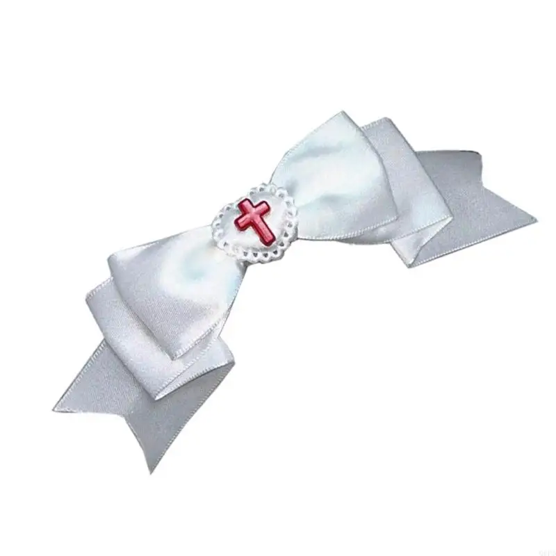 1 pezzo comodo e sicuro con fiocchi a forma cuore nero per capelli, per cosplay, per donne che amano accessori in stile