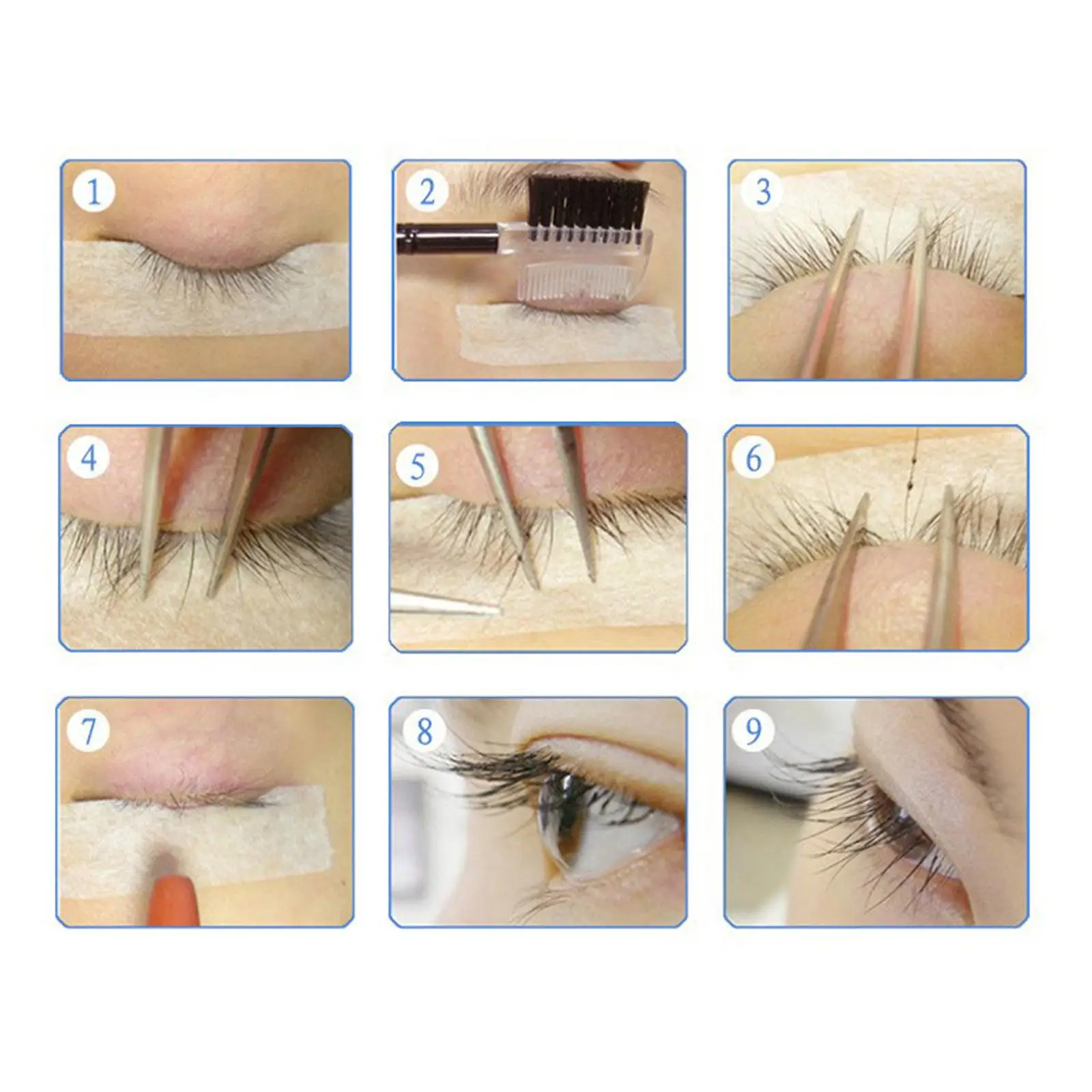 Lash Extension Eye Pads 110 PCS Pre Cut Under Eye Patches Waterproof Tape for Eyelash Master Kit Accessories