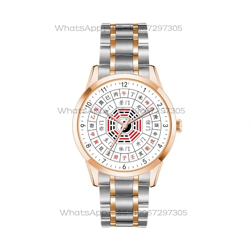 Stainless Steel Waterproof Quartz Men's Watch, Diameter 41MM
