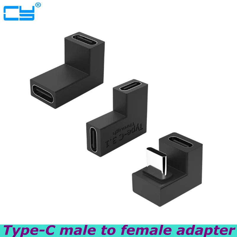 Good quality Type C OTG Adapter 90 Degree Type-C Male to USB C Female USB-C Charging Adapter Charger USB Tipo C for Phone Tablet