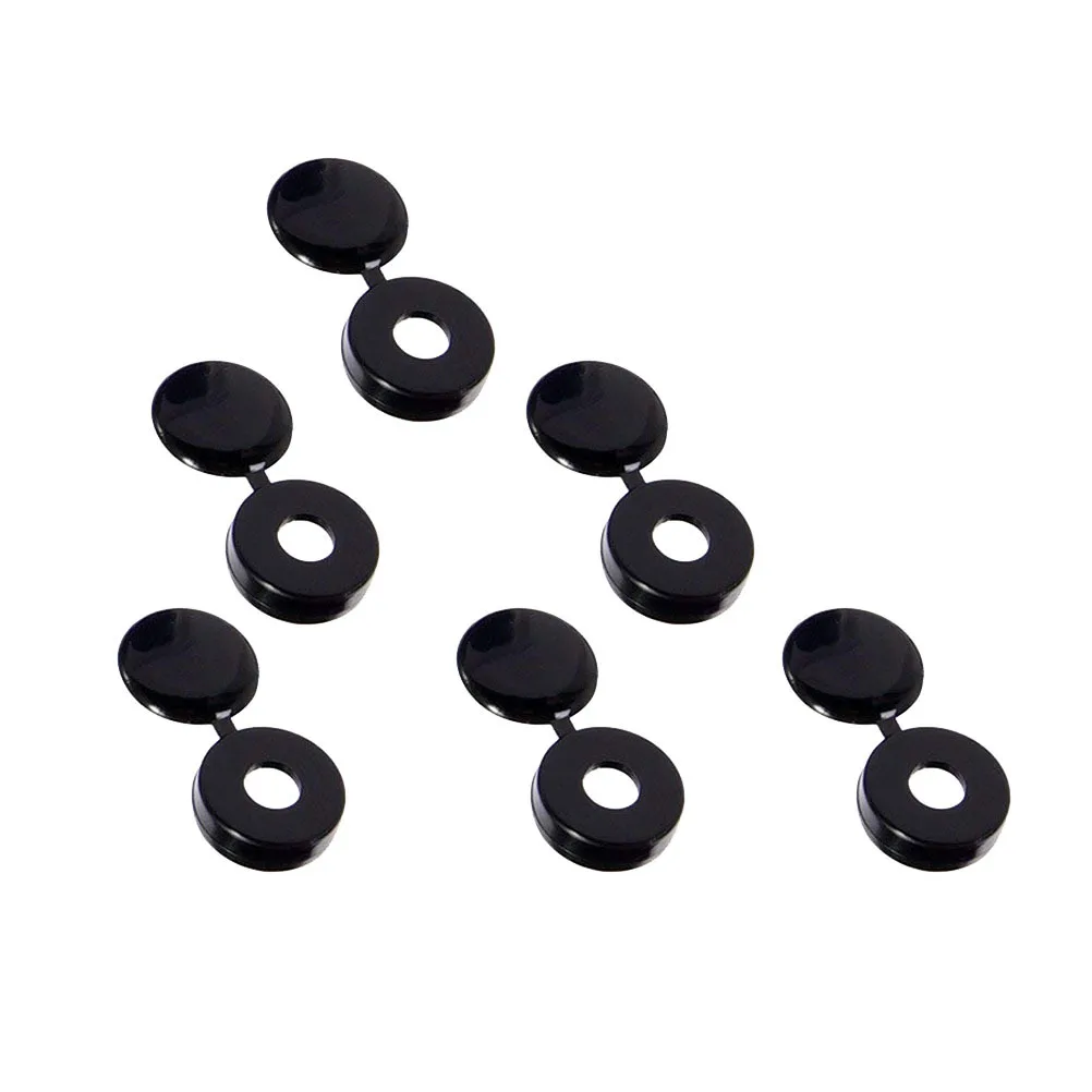 

50Pcs Small Screw Covers Plastic Protective Caps with Oil Abrasion Resistance for Road Mountain Bikes Universal Fit Decorative