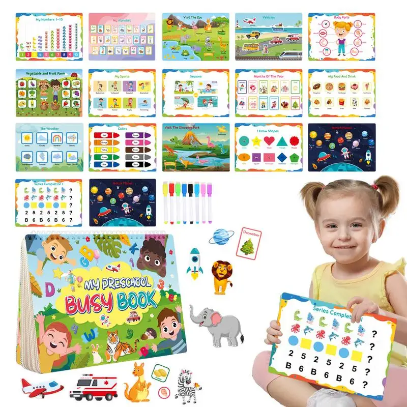 

Kindergarten Busy Book Preschool Learning Activities Book Preschool Learning Toy Kindergarten Learning Activities For Boys Girls