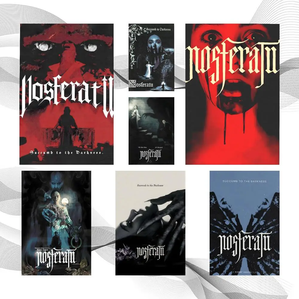 Affiche de film classique Nosferatu, à coller soi-même, décoration murale autocollante en PP, imperméable, pour salon, chambre à coucher, cadeau.