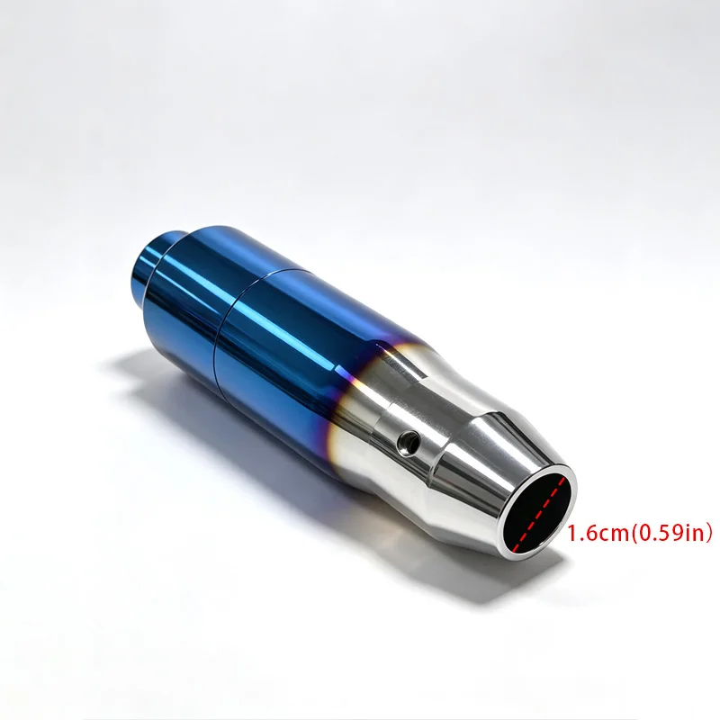 Verbrannter Blau-Gradient Aluminium-Schaltknauf für Schaltgetriebe, Universeller Schalthebel-Knauf zur Modifikation des Fahrzeuginnenraums – Detail 7