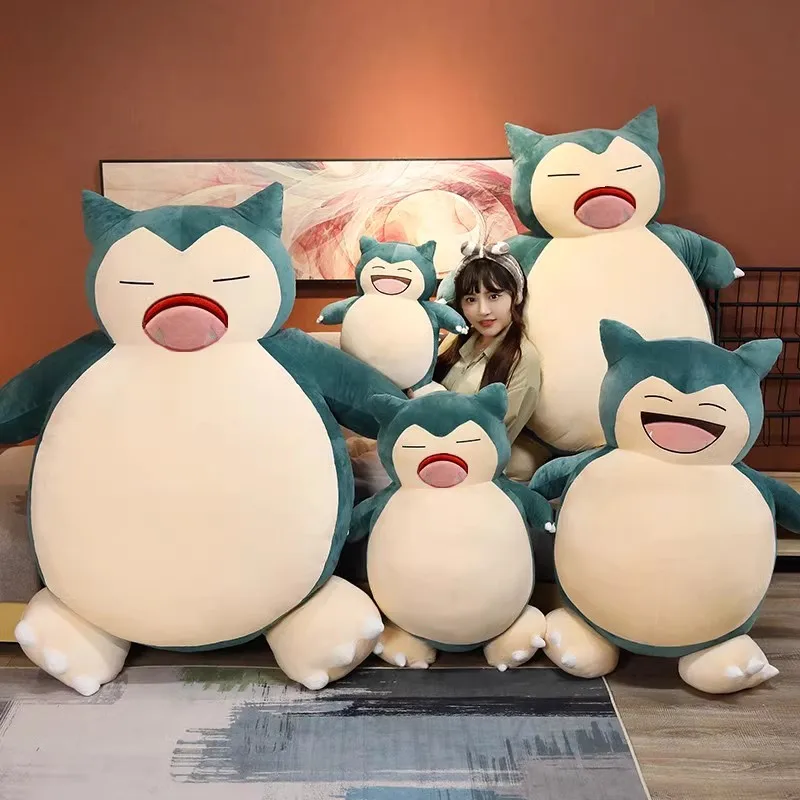 200-50CM Giant Snorlax Plush Pokemon Plush Toys Soft Snorlax Leather Shell Plushie NO Filling Pillow Kawaii Gifts For Children