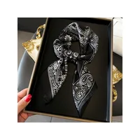 New 70*70cm Fashion Handkerchief Neck Scarf For Women Shawl Silk Satin Hair Female Square Hairband Headband Bandana Head Scarves