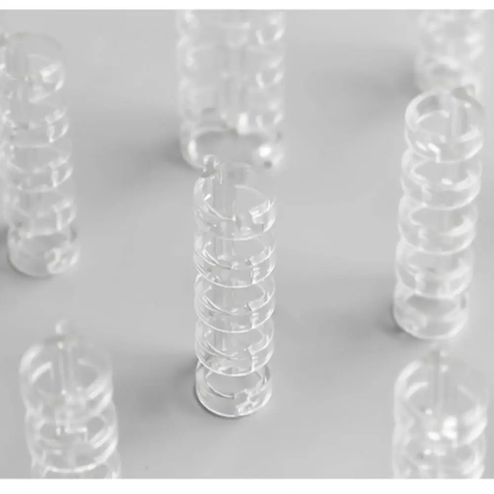 10pcs 5 Ring Clear Plastic Binding Comb Aperture 0.63inch/1.6mm 80 Sheets 5-Ring Binding Comb Personalized Combination