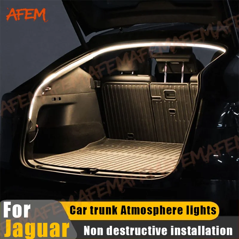 For Jaguar XFL XEL F-PACE E-PACE XF F-TYPE I-PACE Car Trunk Atmosphere lights Tailbox lighting modification Suitable