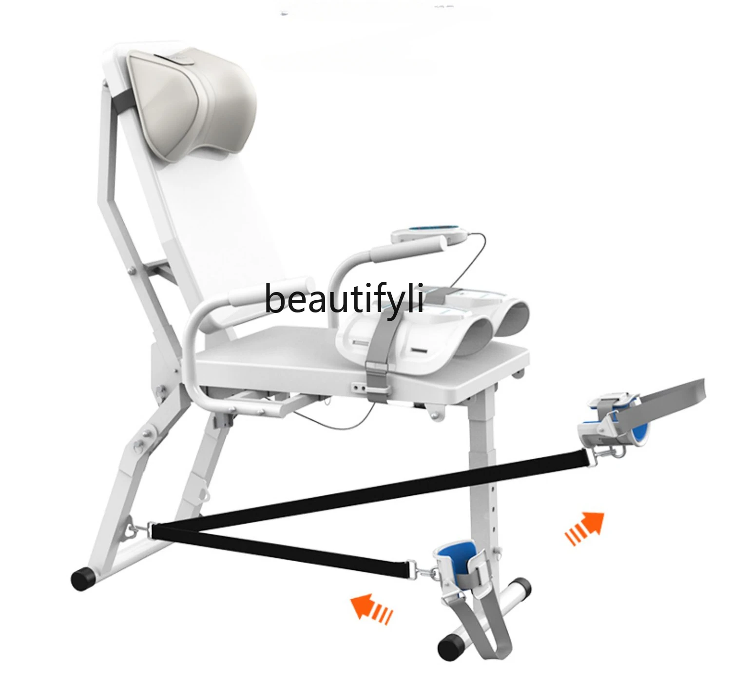 Electric rehabilitation trainer for leg fractures, stiff bending and straightening training chair