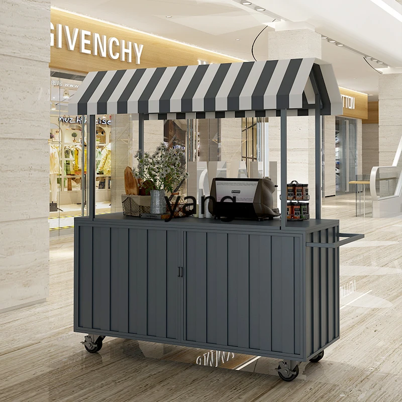 L'm m Movable Stall Snack Cart Food Cart Shopping Mall Stall Trolley