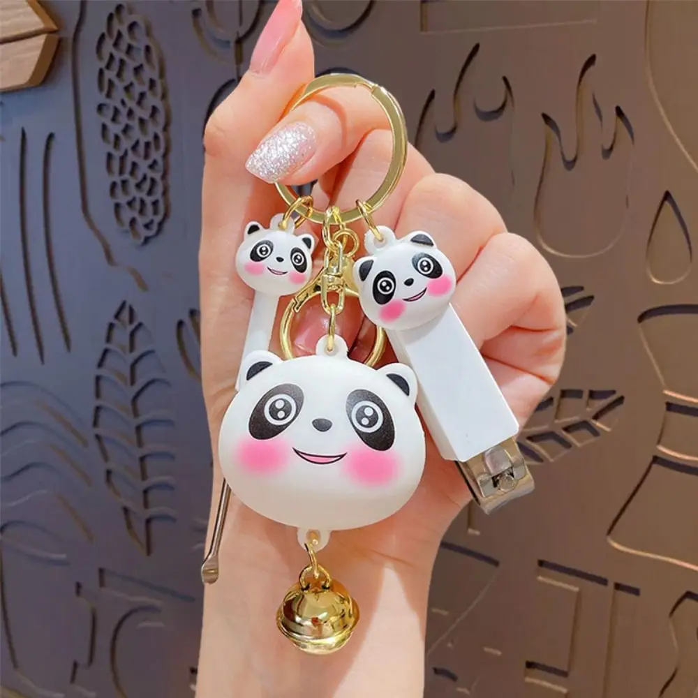 Home Decoration Nail clippers Cartoon animals Keychain Earpick Key Holder Dolls Pendant Cute PVC and alloy Car Keyring Toy