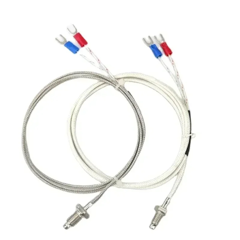 K type thermocouple M6M8 screw type temperature measuring line probe temperature sensing line temperature