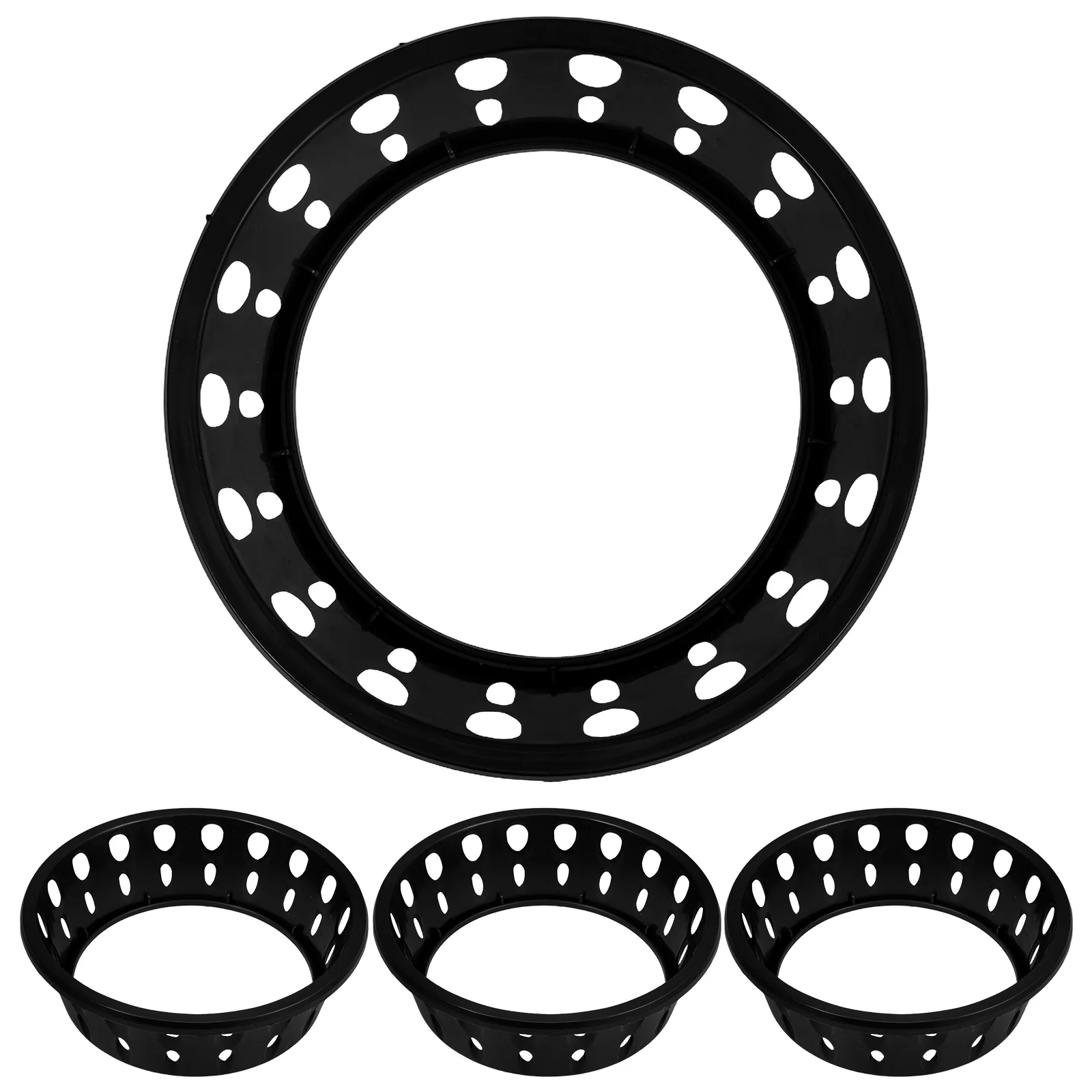 

4 Pcs Fruit Display St Non Slip Watermelon Holder Plastic Cantaloupe Ring Melon Cradle Ball Support Storage Container