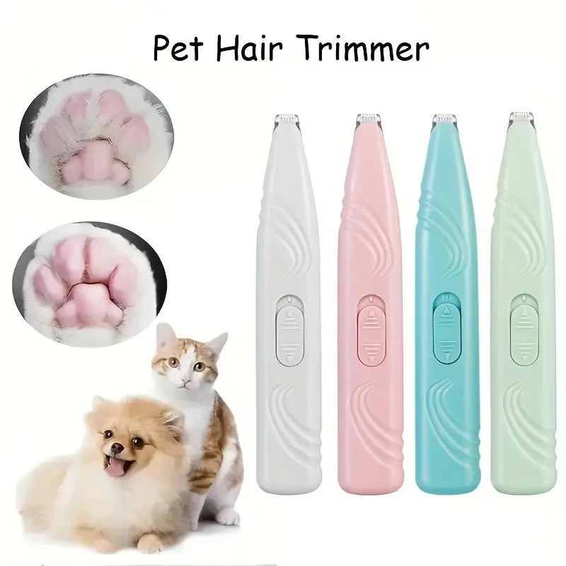 1 non battery pet shaver electric clipper suitable for cats and dogs. It can be used to shave foot hair, buttocks hair, eyes hai